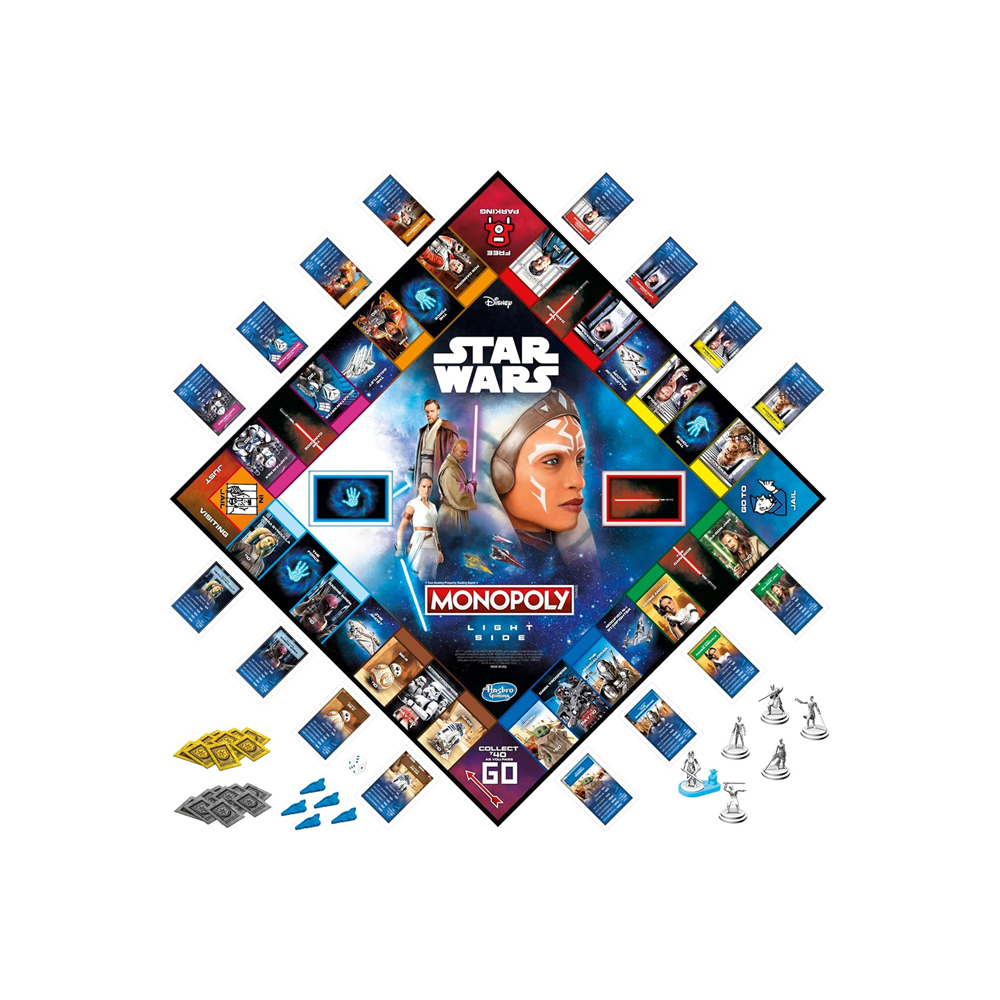 MONOPOLY HASBRO STAR WARS LIGHT SIDE EXCLUSIVO USA - 3