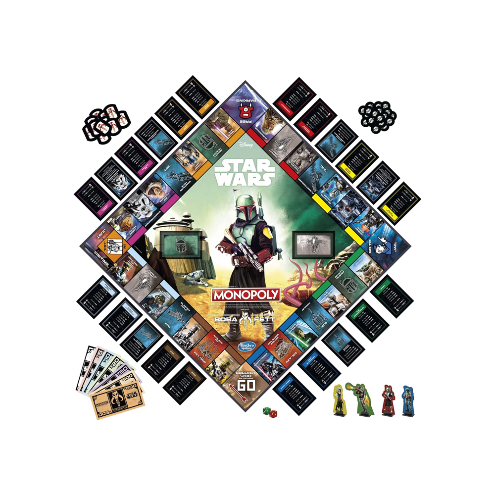 MONOPOLY HASBRO STAR WARS BOBA FETT EXCLUSIVO USA - 3