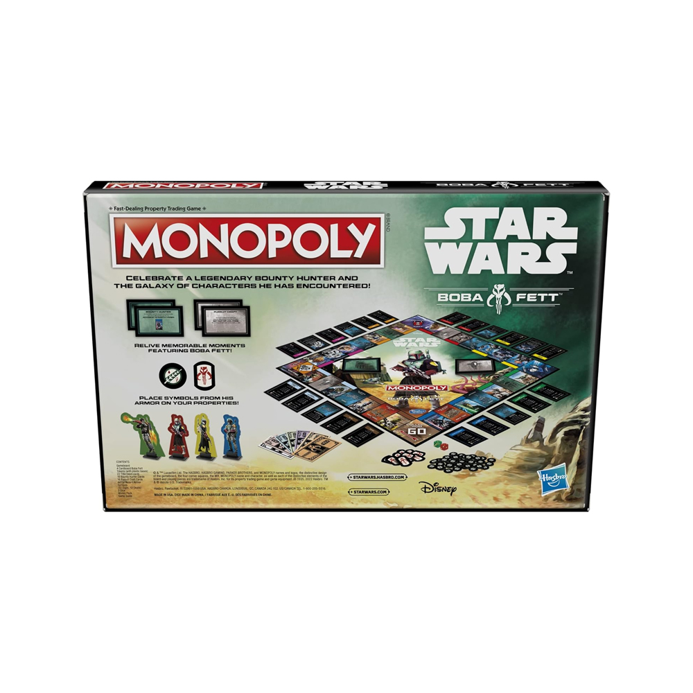 MONOPOLY HASBRO STAR WARS BOBA FETT EXCLUSIVO USA - 6