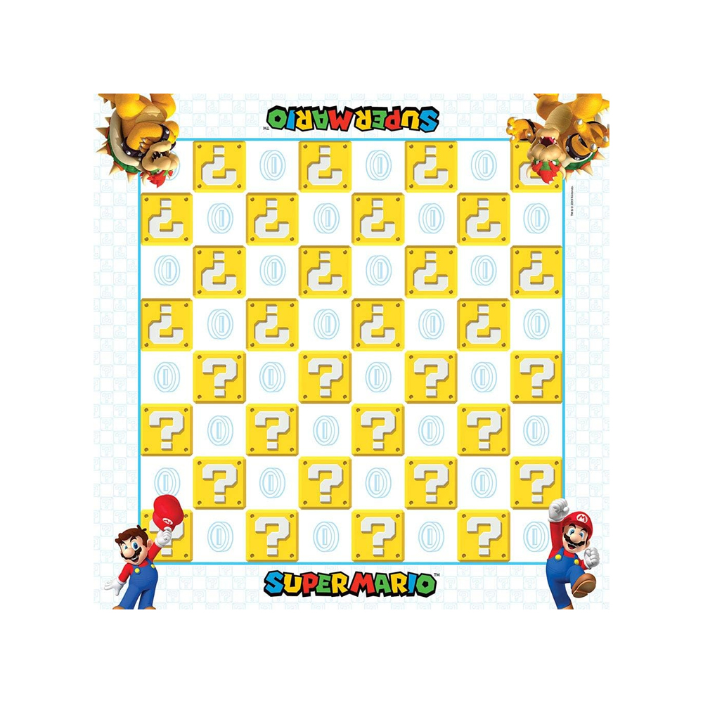 USAOPOLY JUEGO DE DAMAS Y TRES EN RAYA SUPER MARIO - 3