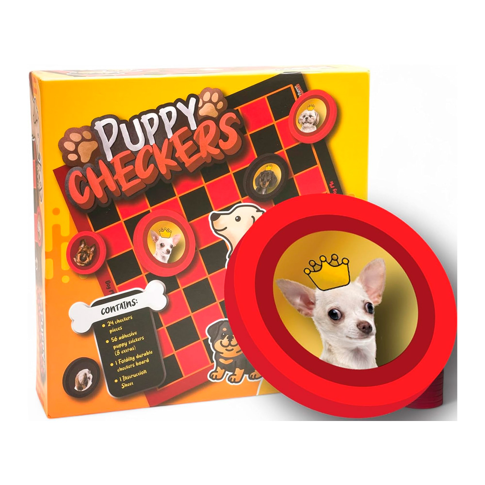 JUEGO DE DAMAS EDICION PUPPY EXCLUSIVO PARA DOGLOVERS USA - 3