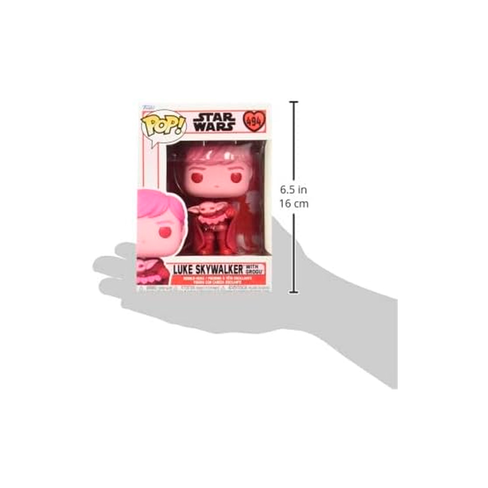 FUNKO POP 494 STAR WARS VALENTINES LUKE SKYWALKER GROGU - 3