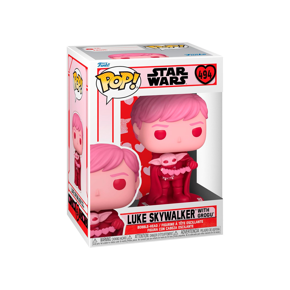 FUNKO POP 494 STAR WARS VALENTINES LUKE SKYWALKER GROGU - 4