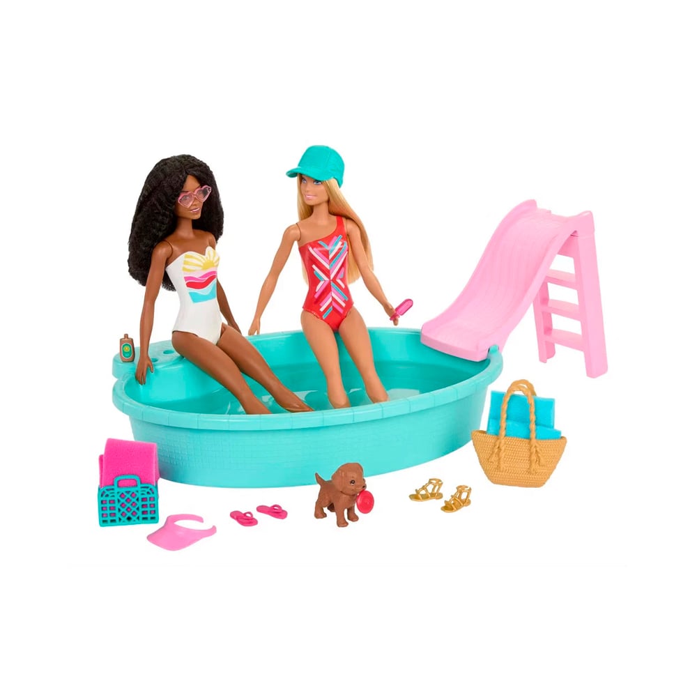 BARBIE SET COCHE PISCINA Y ACCESORIOS EXCLUSIVO USA - 4