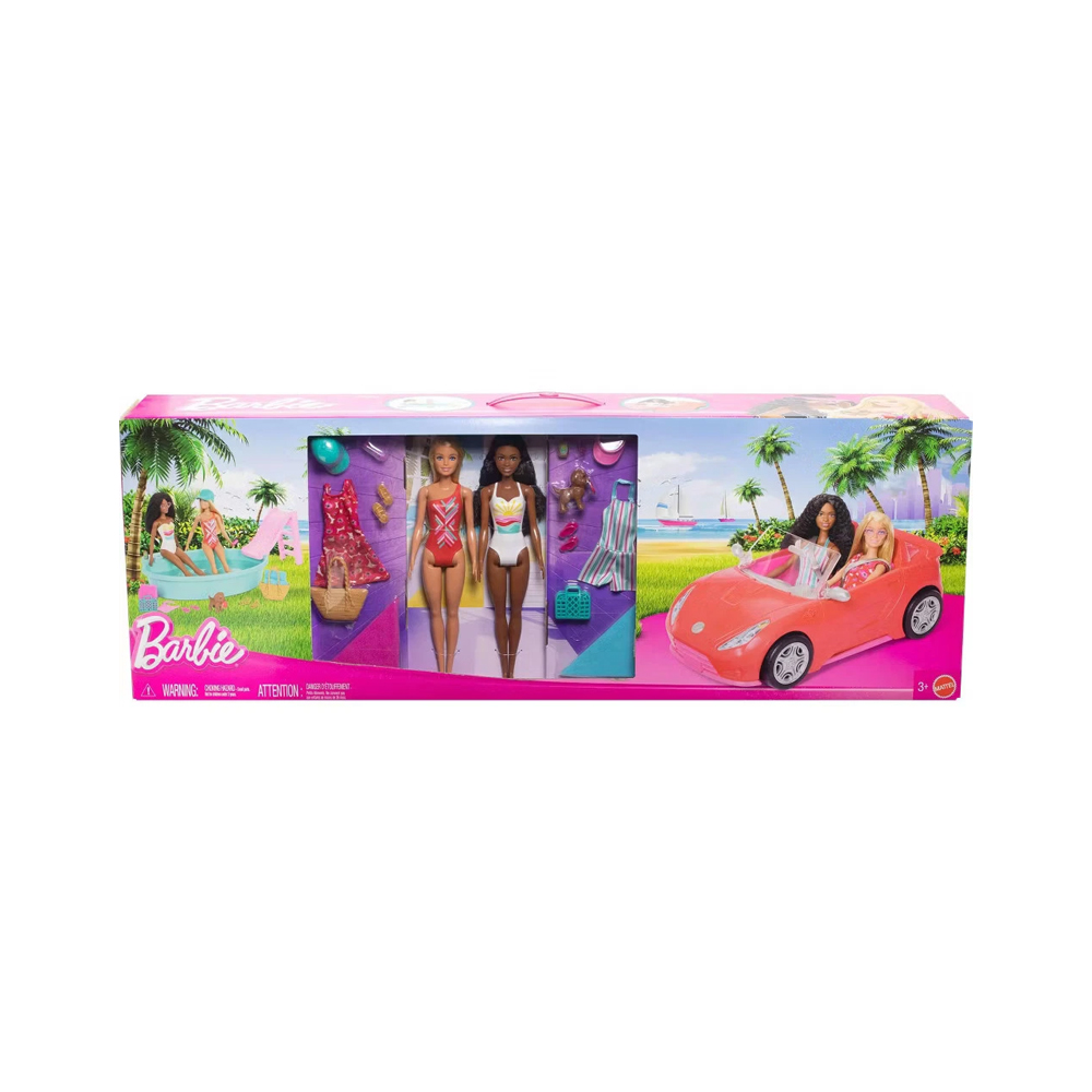 BARBIE SET COCHE PISCINA Y ACCESORIOS EXCLUSIVO USA - 6