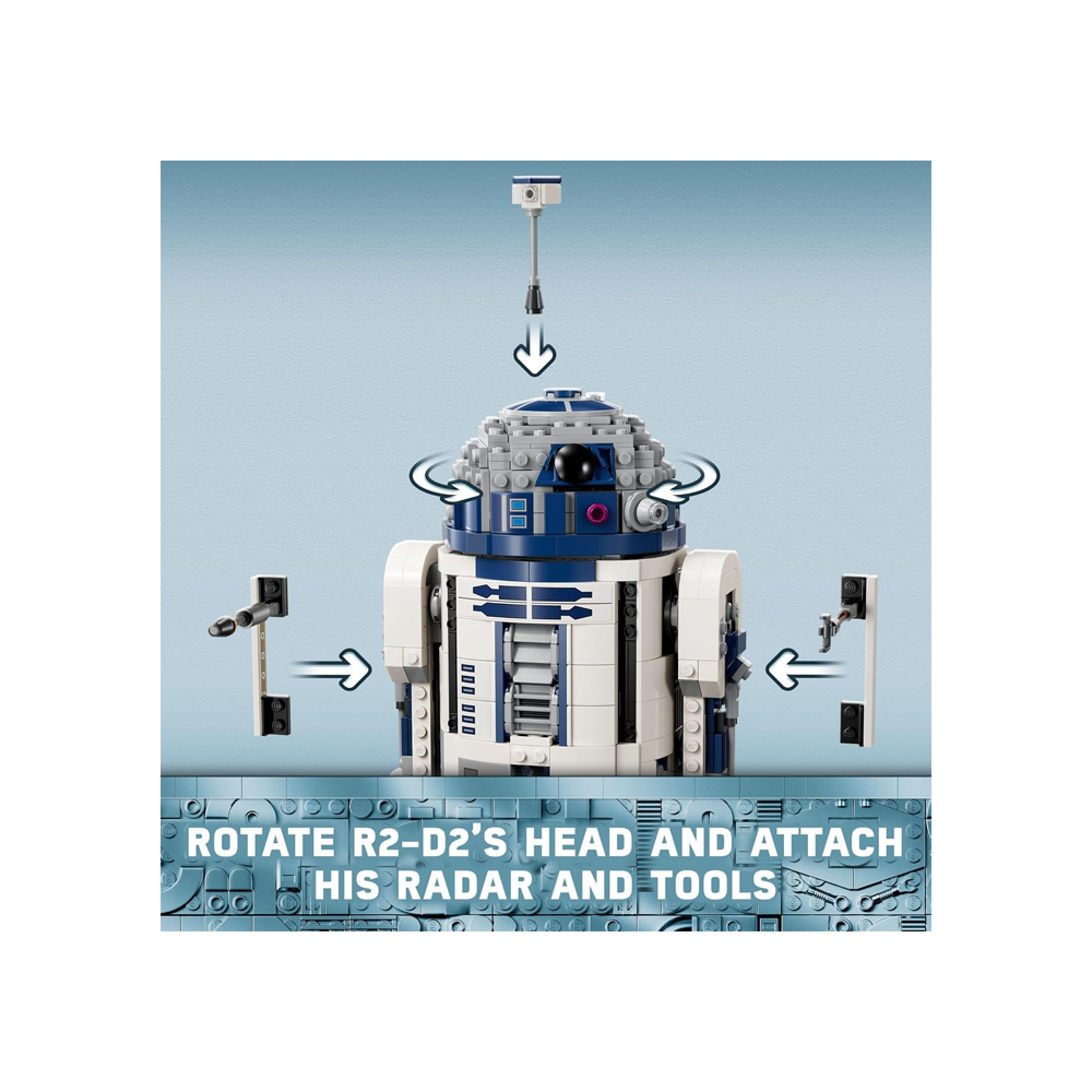 LEGO STAR WARS R2 D2 BRICK BUILT DROID 75379 - 4
