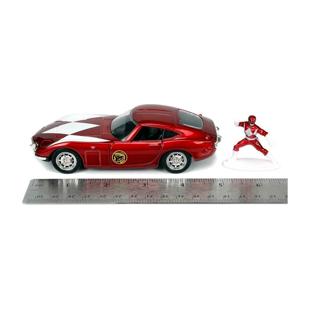 JADA TOY MMPR 2000 TOYOTA GT 1 32 VEHICLE WITH RED RANGER - 2