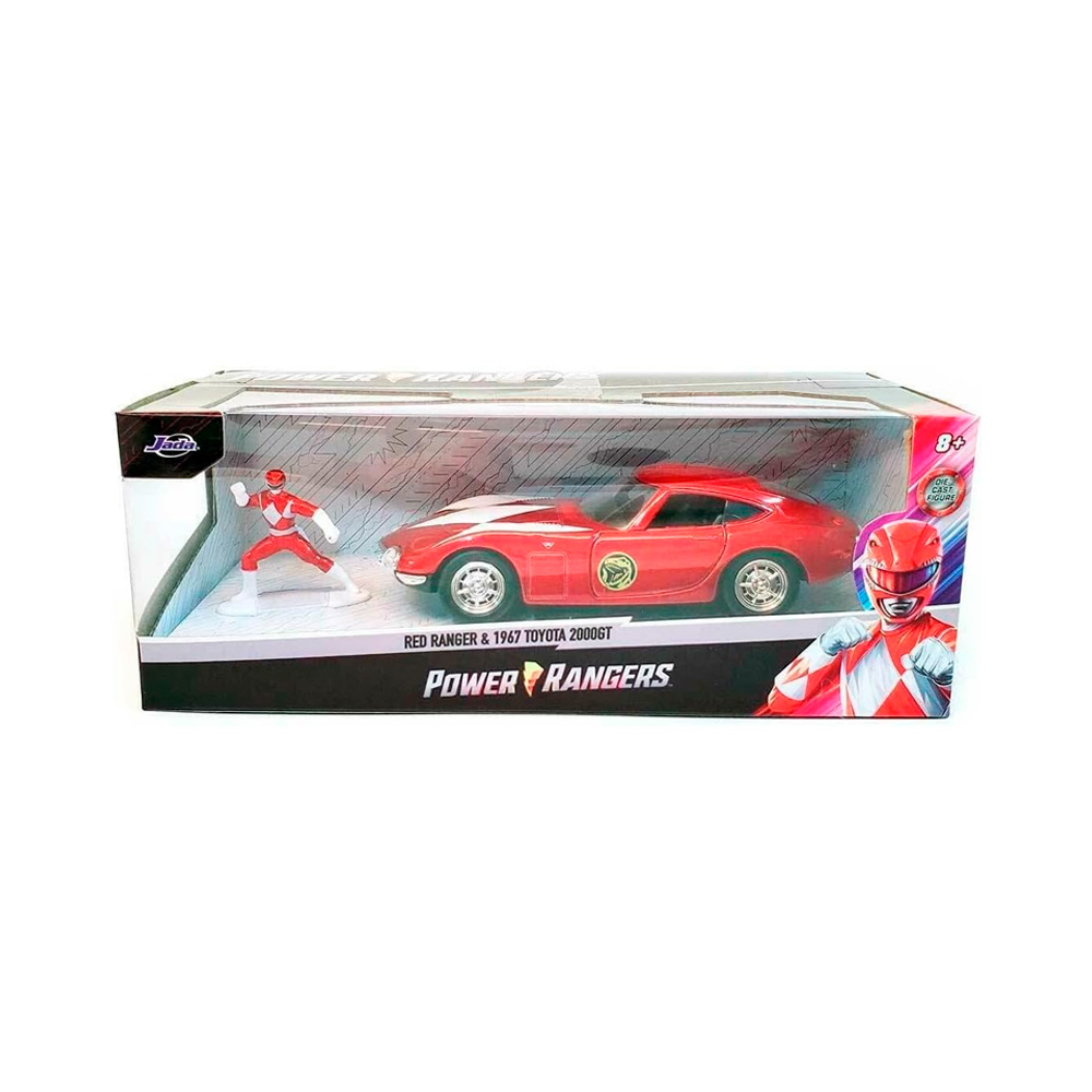 JADA TOY MMPR 2000 TOYOTA GT 1 32 VEHICLE WITH RED RANGER - 4