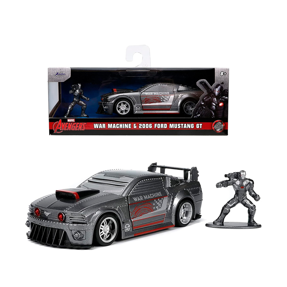 JADA TOY MARVEL 1 32 WAR MACHINE 2006 FORD MUSTANG GT - 1