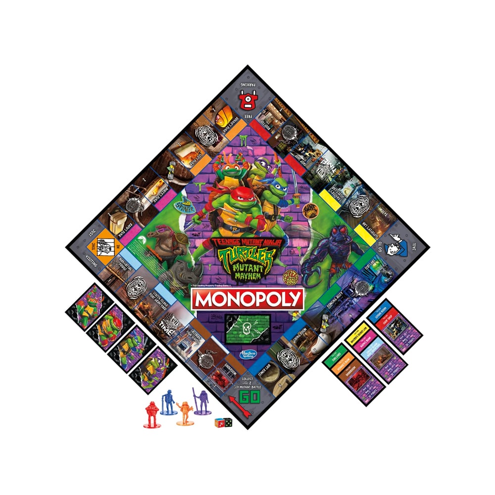MONOPOLY TEENAGE MUTANT NINJA TURTLES MUTANT EXCLUSIVO USA - 2