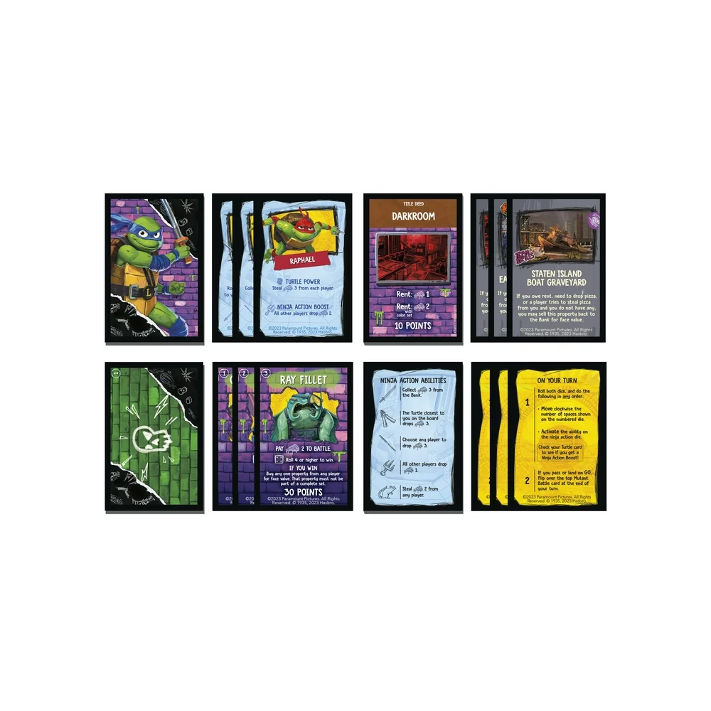 MONOPOLY TEENAGE MUTANT NINJA TURTLES MUTANT EXCLUSIVO USA - 4