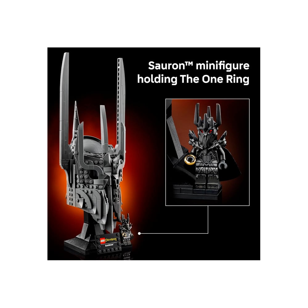 LEGO ICONS THE LORD OF THE RINGS SAURONS HELMET 11373 - 5