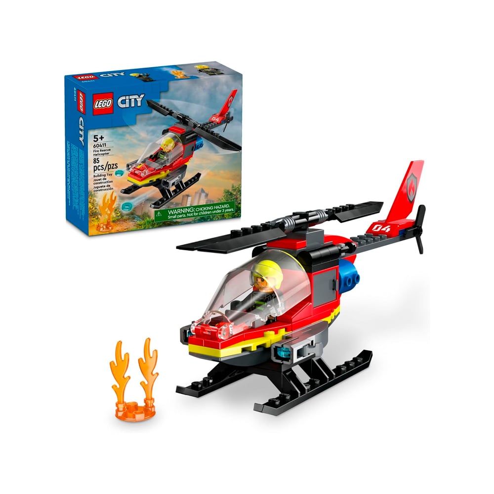 LEGO CITY FIRE RESCUE HELICOPTER 60411 - 1