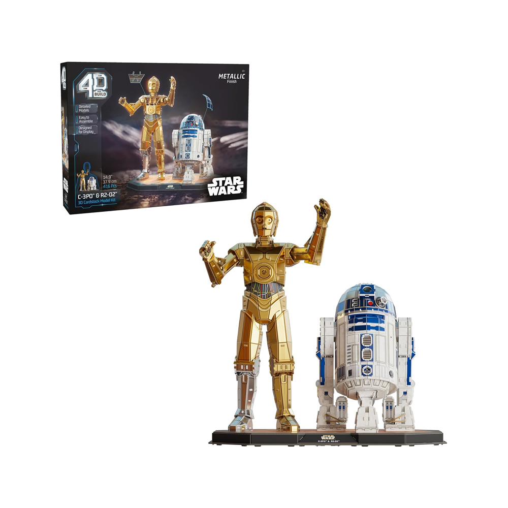 STAR WARS MODEL KIT 4D BUILD STAR WARS C3PO R2D2 - 1