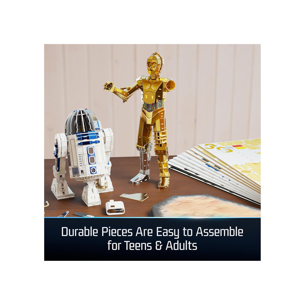 STAR WARS MODEL KIT 4D BUILD STAR WARS C3PO R2D2 - 4