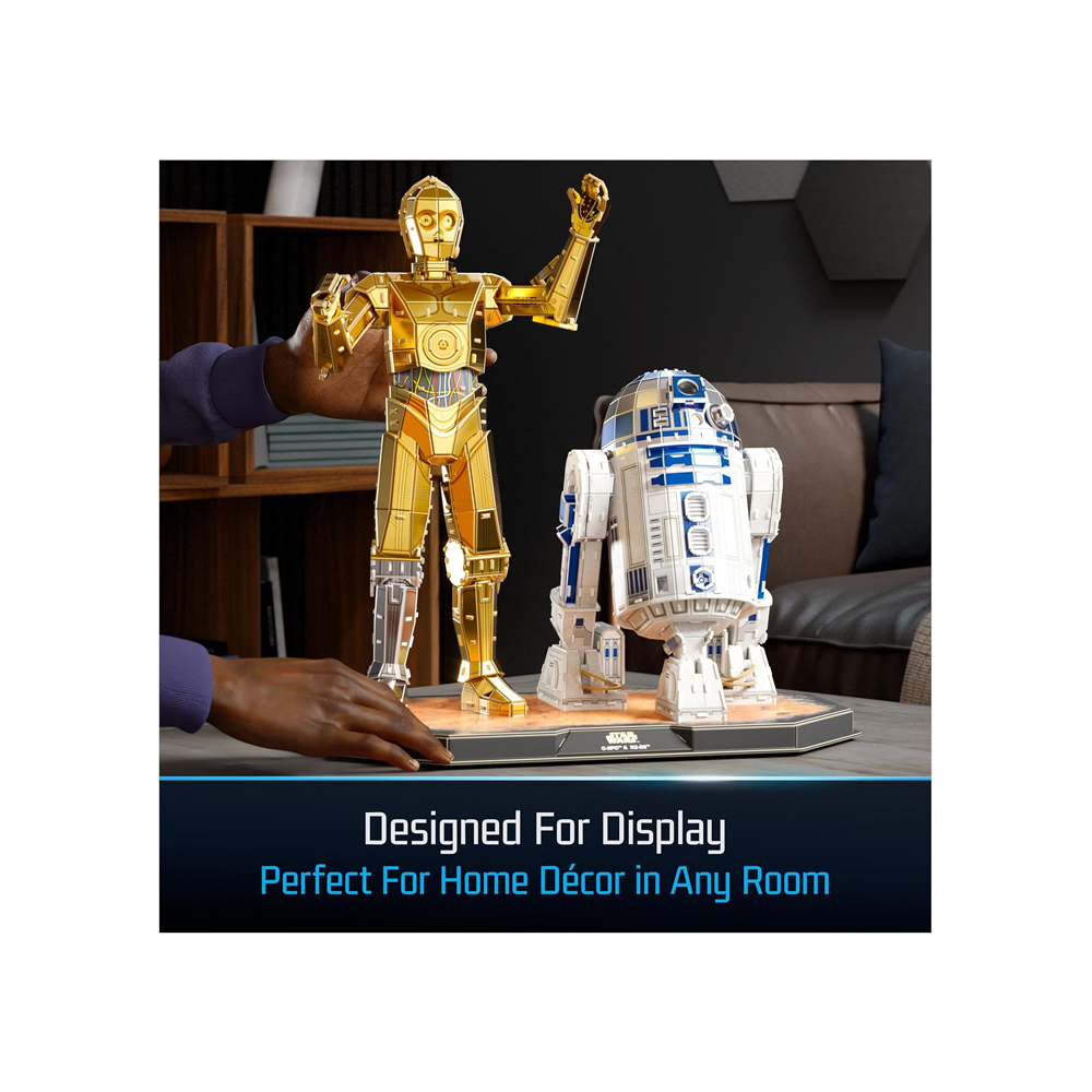 STAR WARS MODEL KIT 4D BUILD STAR WARS C3PO R2D2 - 5