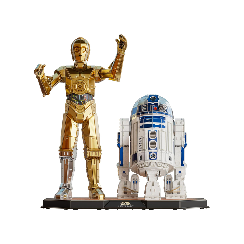 STAR WARS MODEL KIT 4D BUILD STAR WARS C3PO R2D2 - 6