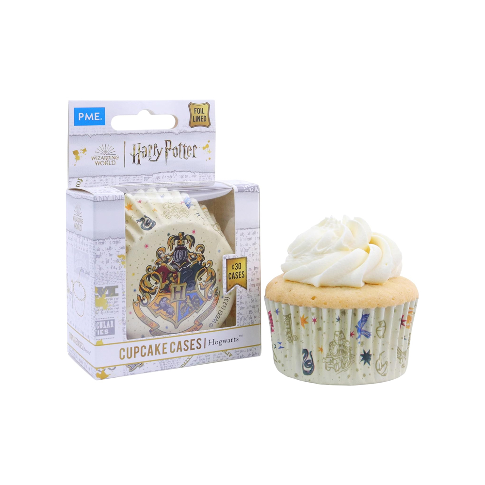 HARRY POTTER FOIL CUPCAKE CASES PACK DE 30 UNIDADES WHITE - 1