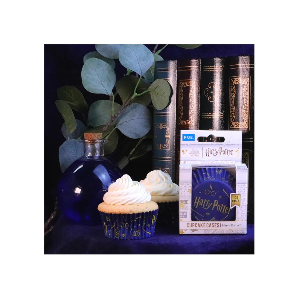 HARRY POTTER FOIL CUPCAKE CASES PACK DE 30 UNIDADES BLUE - 5