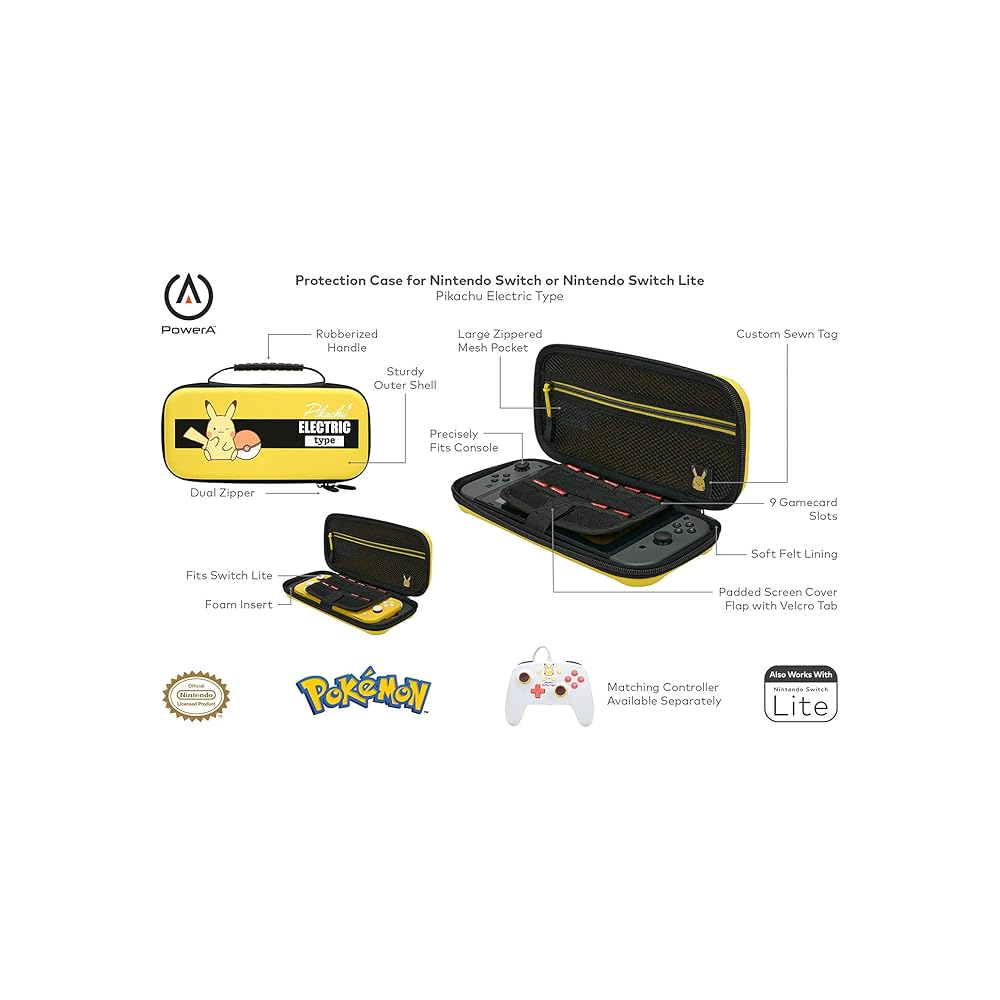 POKEMON PIKACHU KAWAII FUNDA POWERA NINTENDO SWITCH - 2