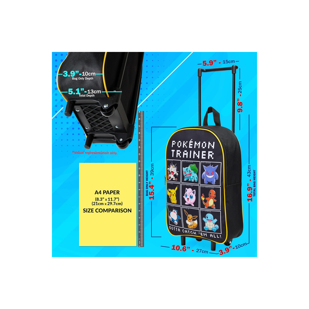 POKEMON MOCHILA CON RUEDAS POKEMON TRAINER - 3