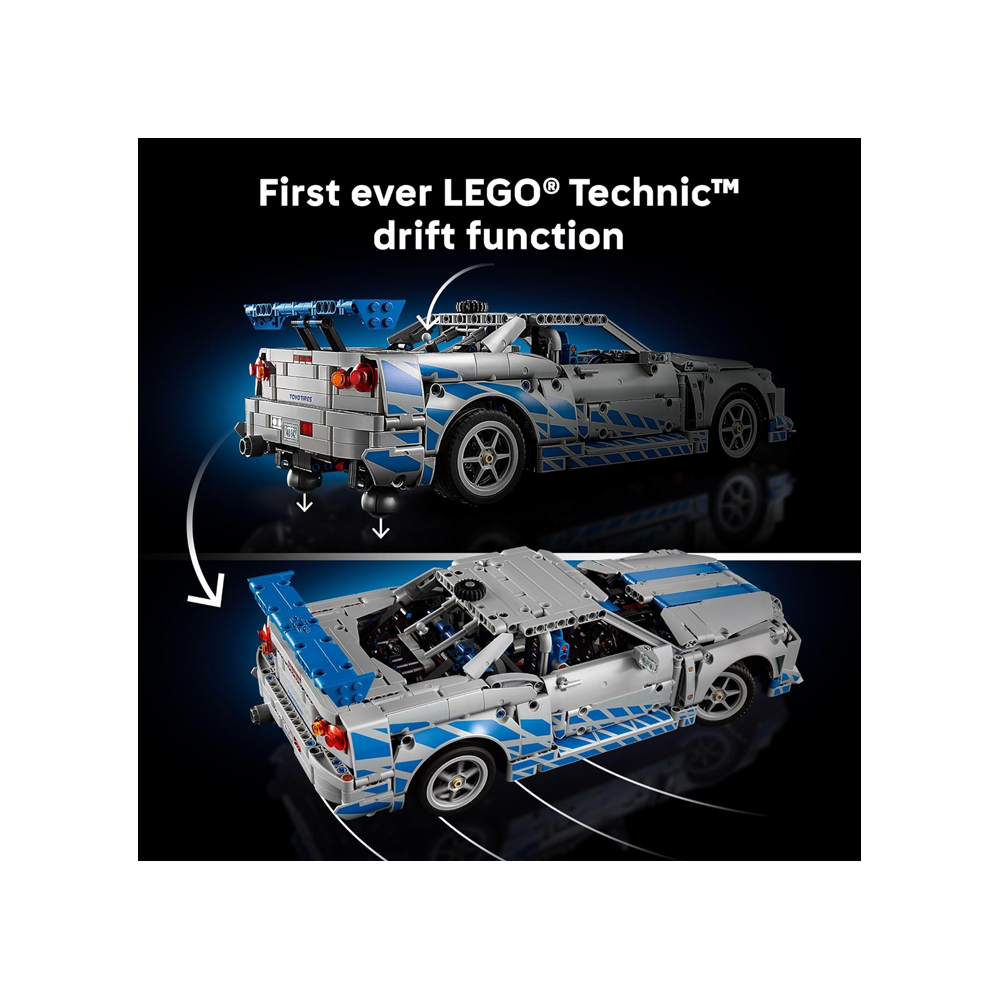 LEGO TECHNIC FAST 2 FURIOUS NISSAN SKYLINE GT R R34 42210 - 5