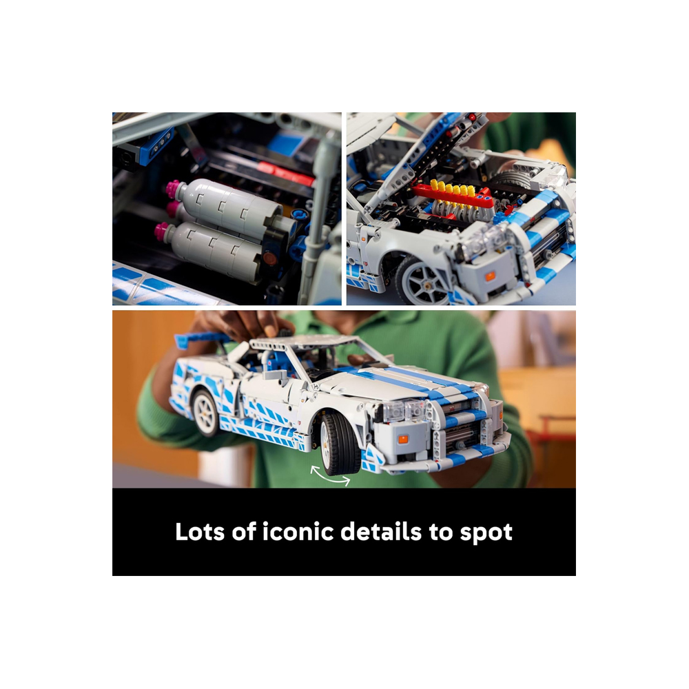 LEGO TECHNIC FAST 2 FURIOUS NISSAN SKYLINE GT R R34 42210 - 6