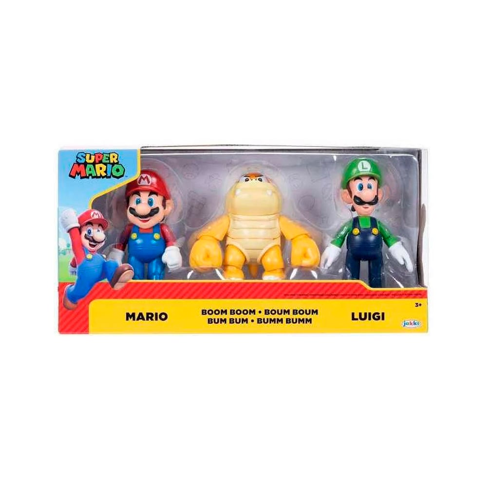 NINTENDO SET DE 3 FIGURAS DE ACCION DE MARIO LUIGI BOOM BOOM - 4