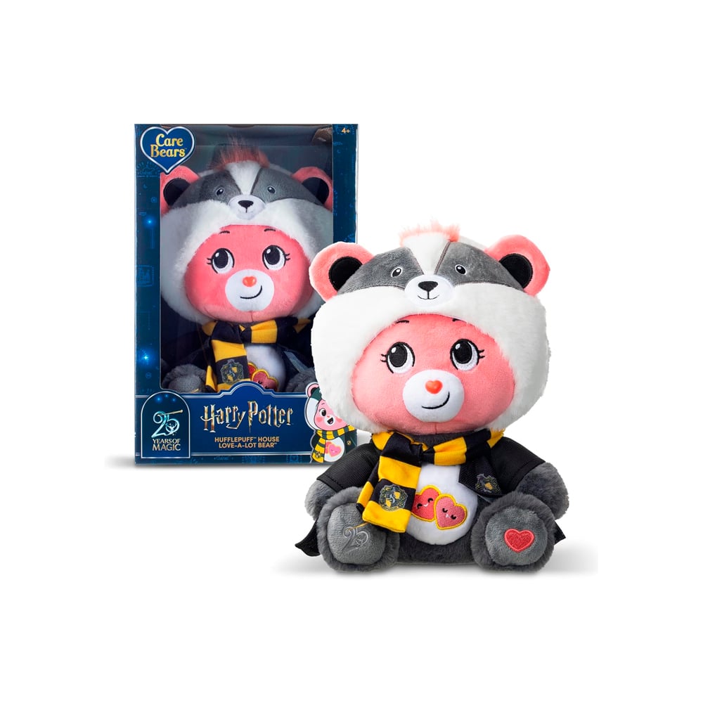 PELUCHE CARE BEARS HARRY POTTER HUFFLEPUFF HOUSE 30 CM - 1