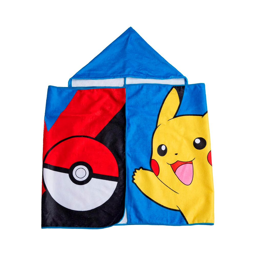 TOALLA PEQUEÑA CON CAPUCHA INFANTIL NORTHWEST POKEMON PIKA - 3