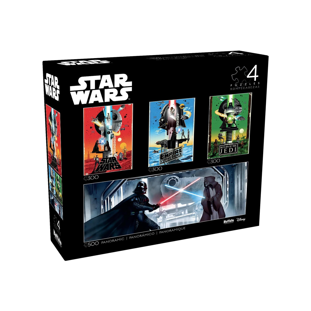 ROMPECABEZA BUFFALO GAMES STAR WARS 4 IN 1 MULTIPACK - 1