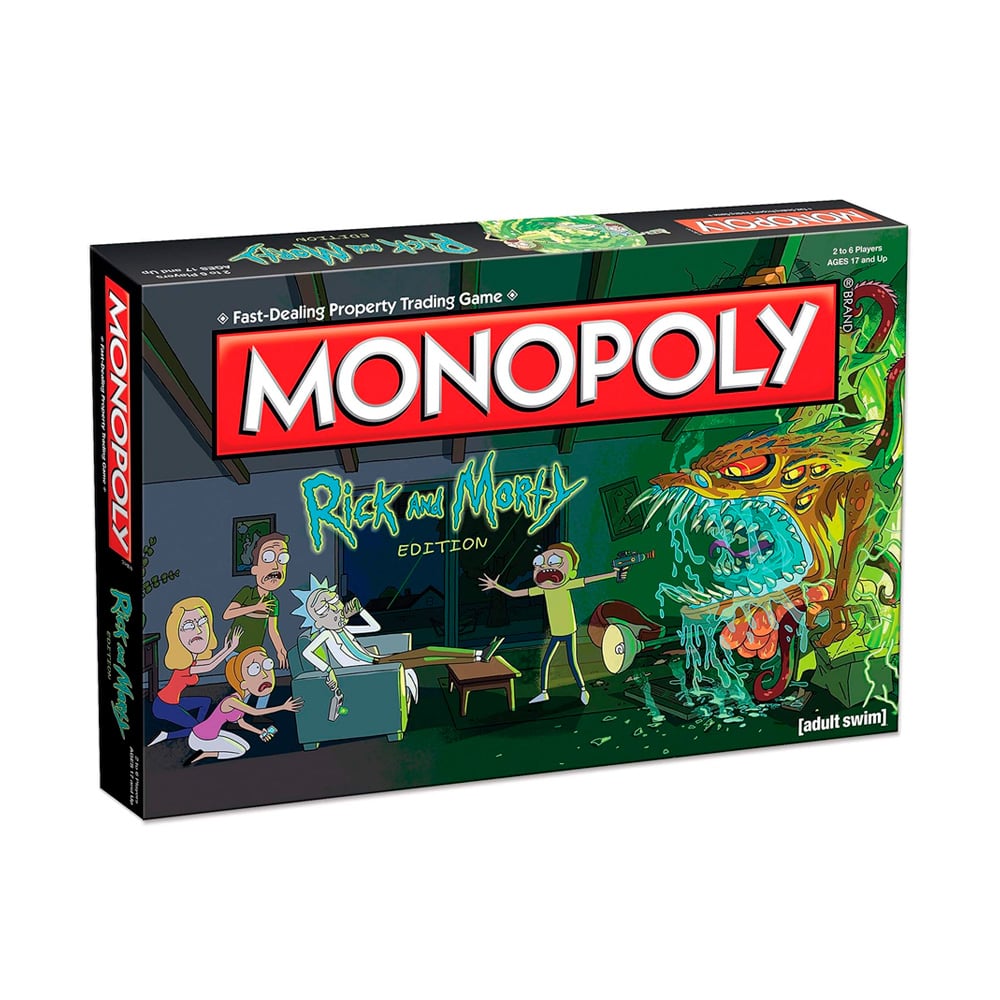 MONOPOLY RICK AND MORTY EDITION EXCLUSIVO USA - 1