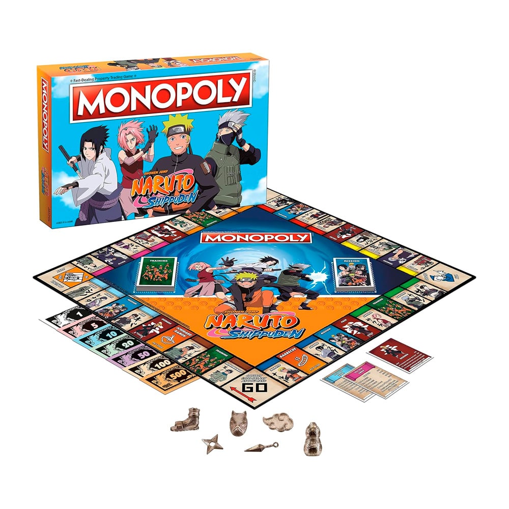 MONOPOLY NARUTO SHIPPUDEN SHONEN JUMP HASBRO - 2
