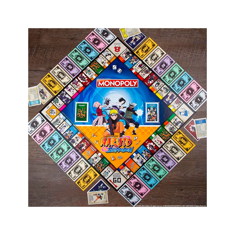 MONOPOLY NARUTO SHIPPUDEN SHONEN JUMP HASBRO - 3