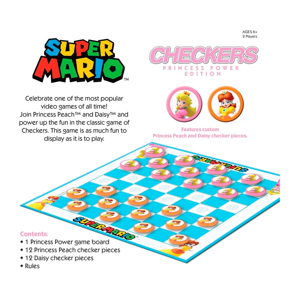 USAOPOLY SUPER MARIO CHECKERS PRINCESS POWER EDITION - 2