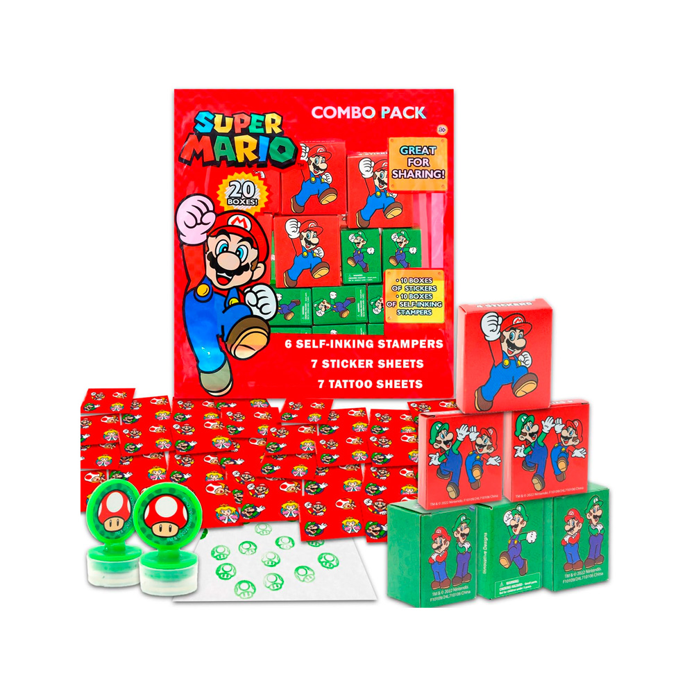 PAQUETE FIESTA SUPER MARIO CON RECUERDOS PARA 20 INVITADOS - 1