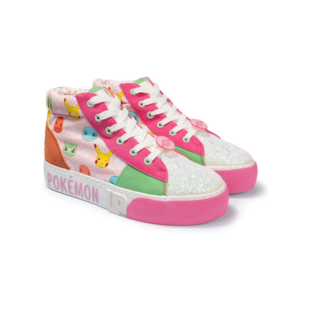 ZAPATILLAS ALTAS DE PIKACHU DE POKEMON PARA NIÑOS TALLA 7 - 1