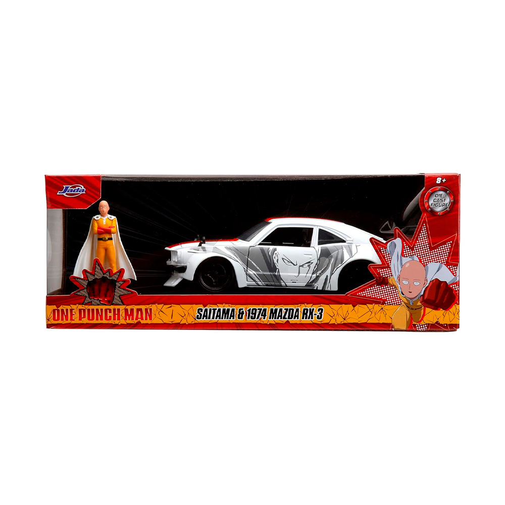 JADA TOYS ESCALA 1 24 MAZDA RX 3 WITH ONE PUNCH MAN - 6