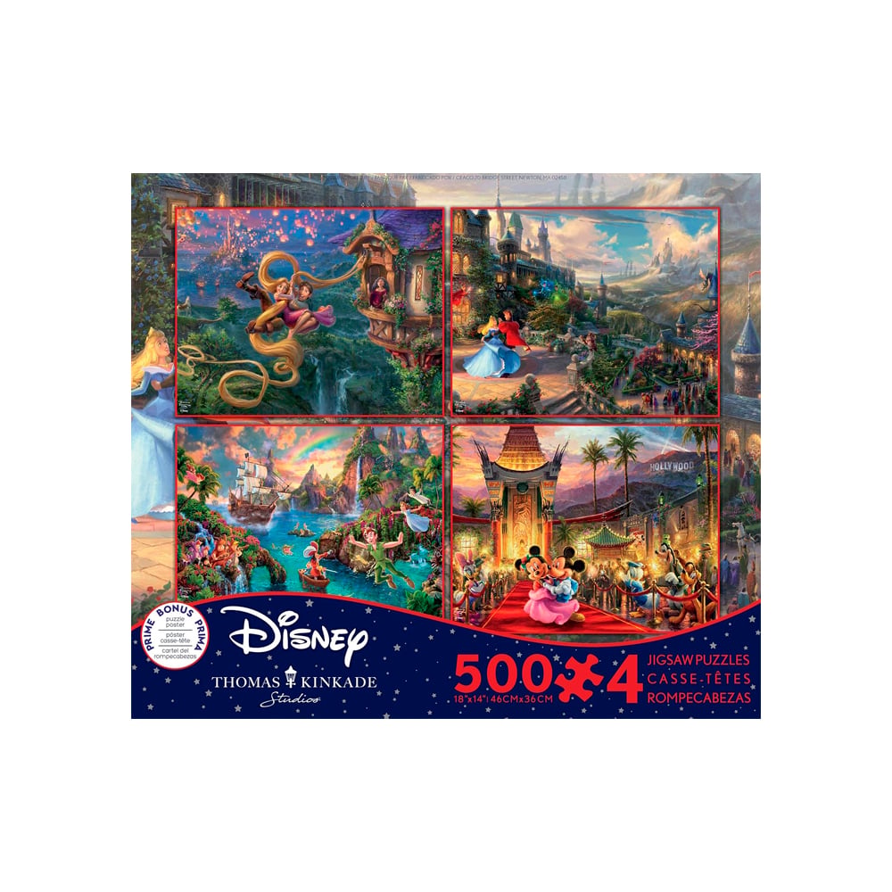 DISNEY DREAMS COLLECTION 4 IN 1 MULTIPACK 500 PIEZAS - 1