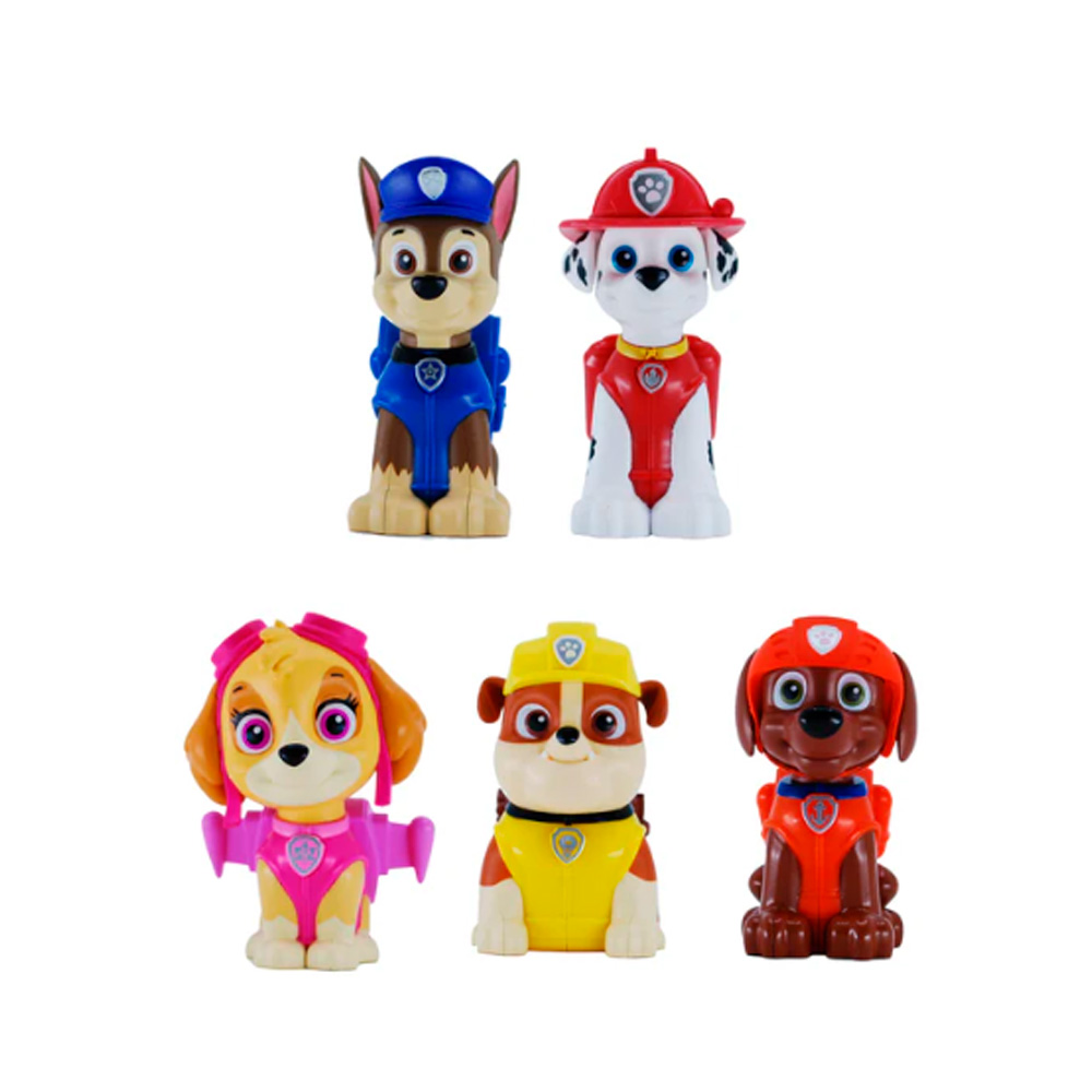 CAJA DE COLECCION DE 5 PERSONAJES PAW PATROL Y 5 LIBROS - 2
