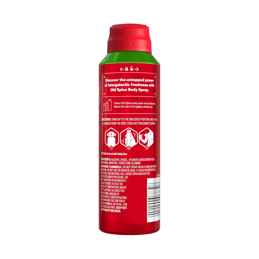 DESODORANTE CORPORAL OLD SPICE SIN ALUMINIO DE HOMBRE YOSHI - 6