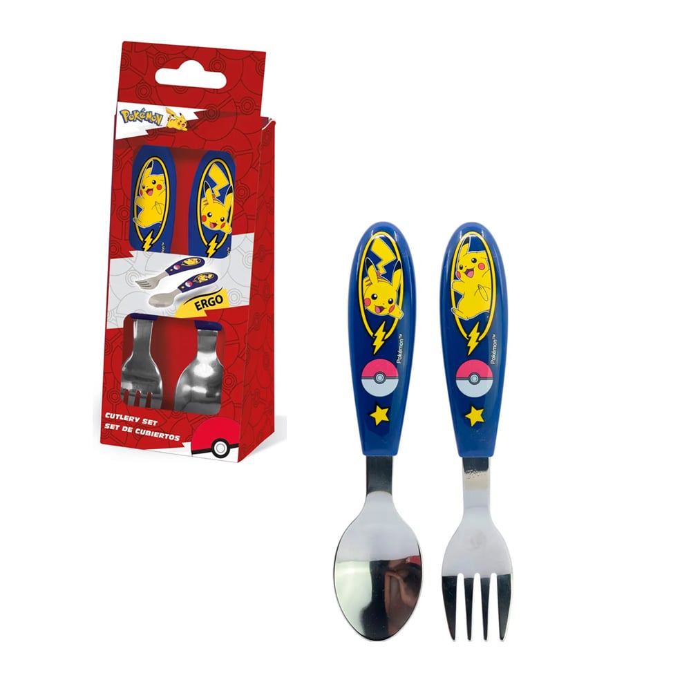 POKEMON SET DE CUBIERTOS PARA NIÑOS PIKACHU - 1