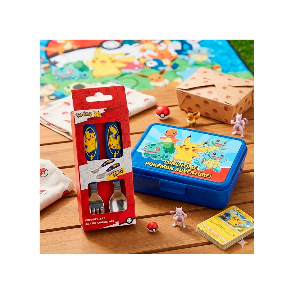 POKEMON SET DE CUBIERTOS PARA NIÑOS PIKACHU - 2
