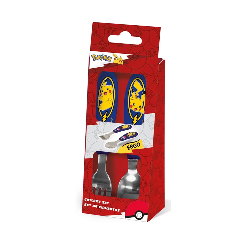 POKEMON SET DE CUBIERTOS PARA NIÑOS PIKACHU - 4