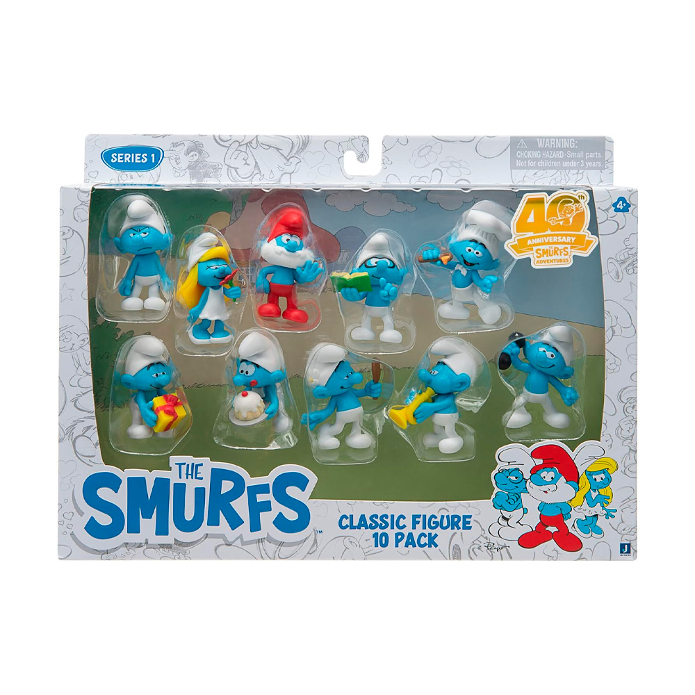 LOS PITUFOS EDICION 40 ANIVERSARIO CLASSIC PACK 10 UNIDADES - 3