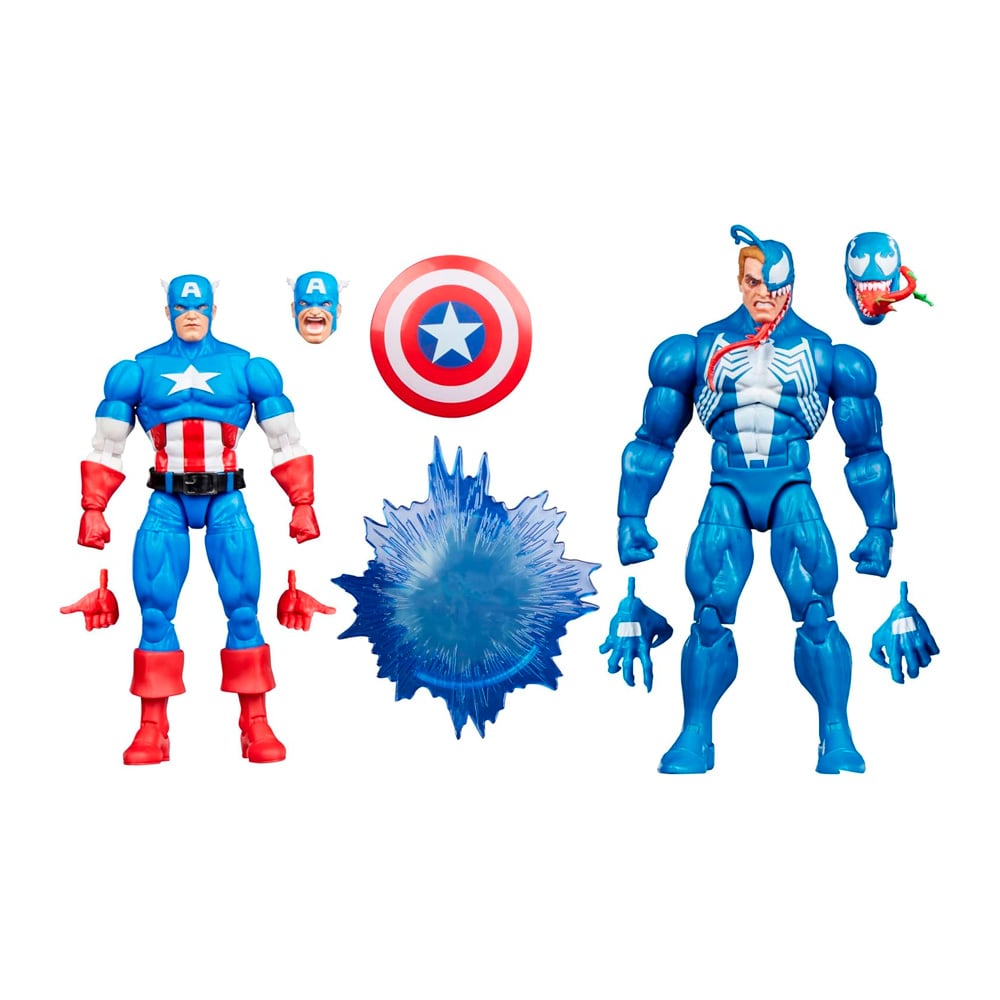 MARVEL LEGENDS GAMERVERSE CAPTAIN AMERICA VS VENOM RETRO - 1