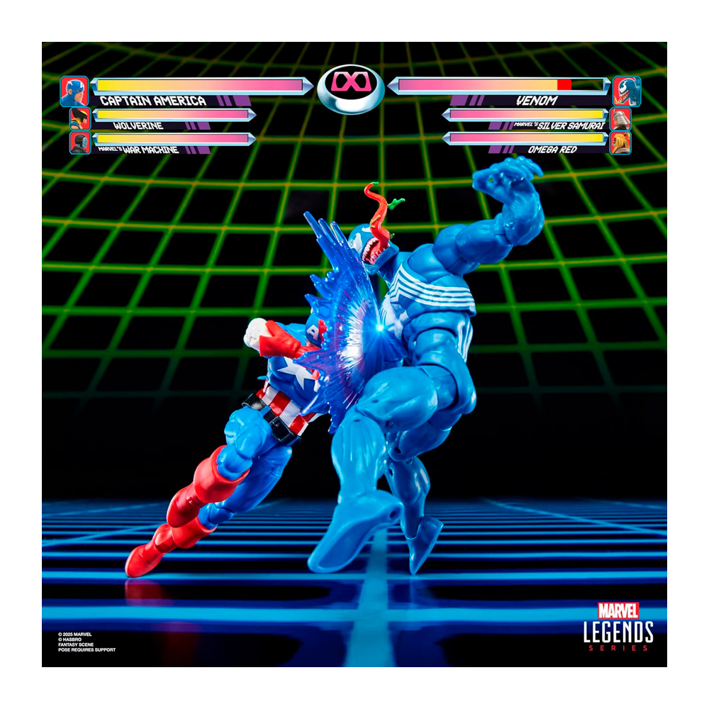 MARVEL LEGENDS GAMERVERSE CAPTAIN AMERICA VS VENOM RETRO - 4