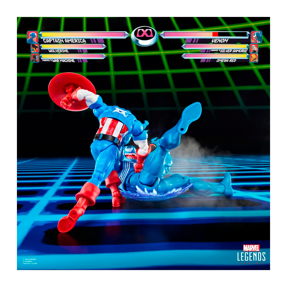 MARVEL LEGENDS GAMERVERSE CAPTAIN AMERICA VS VENOM RETRO - 5