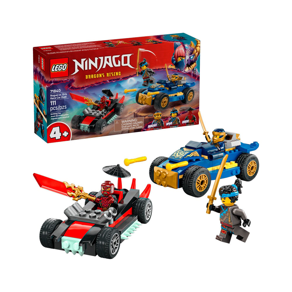 LEGO NINJAGO ROGUE VS DRIX RACE CAR 71840 - 1