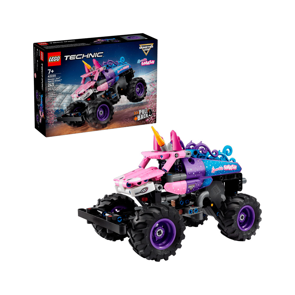 LEGO TECHNIC MONSTER JAM SPARKLE SMASH PULL BACK 42220 - 1